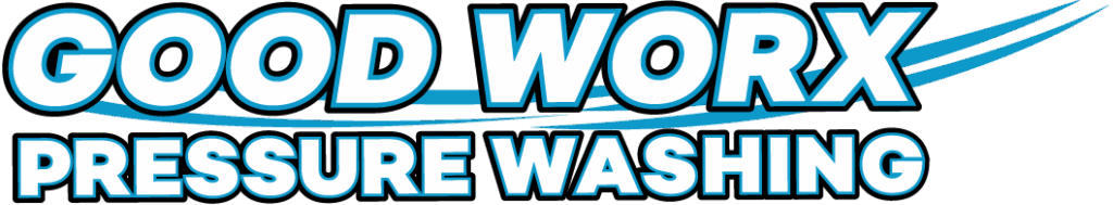 GoodWorxLogoBlueSwoosh Good Worx Pressure Washing