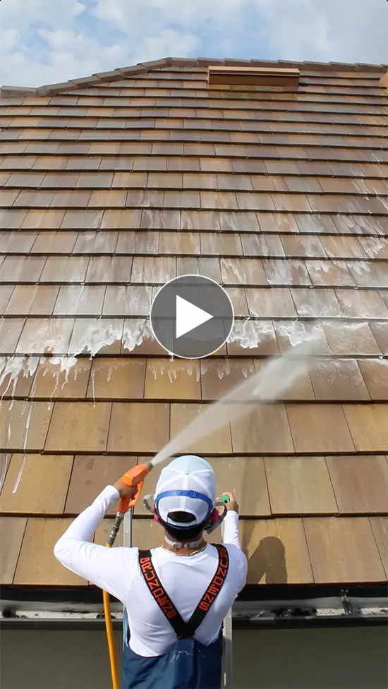Good Worx Pressure Washing a roof